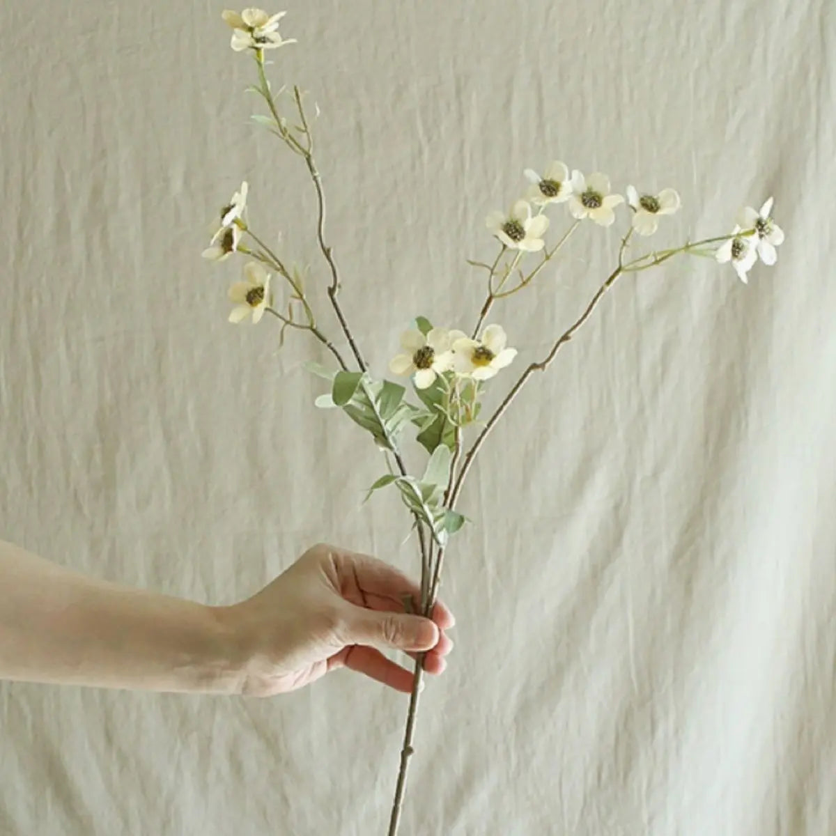 Faux Cosmos Wildflower - Cream My Store