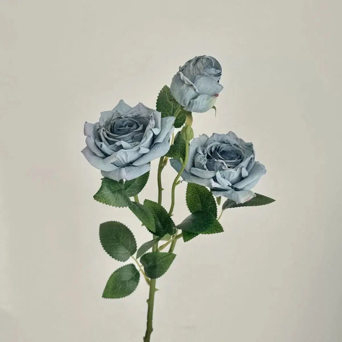 Faux Rose Flower - Dusty Blue My Store