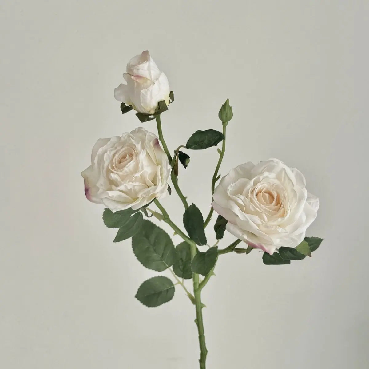 Faux Rose Flower - White My Store