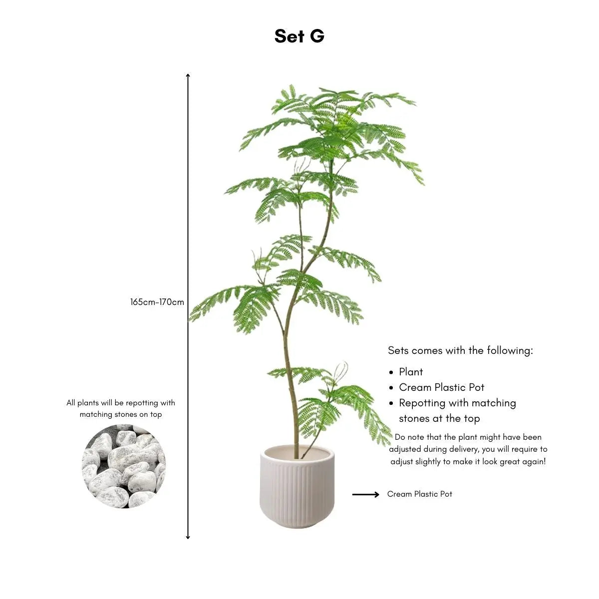 Faux Mimosifolia Tree My Store
