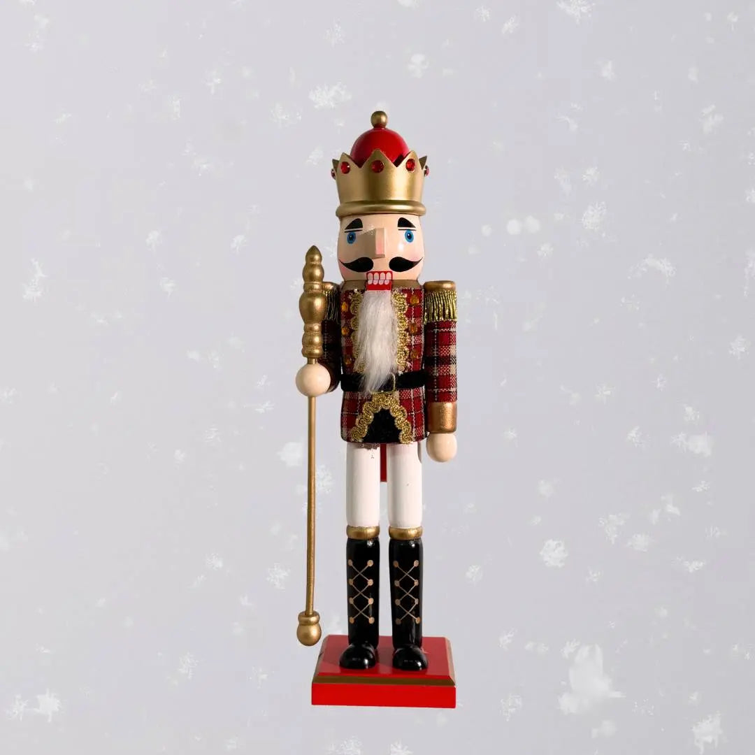 Christmas Wooden Nutcracker Decorative Figurine Design L-Speckled Space