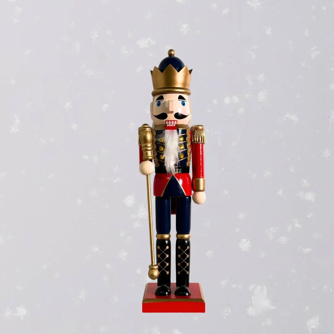 Christmas Wooden Nutcracker Decorative Figurine Design M-Speckled Space