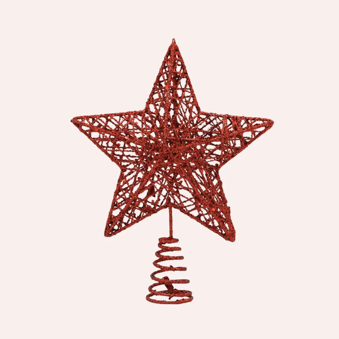 Red Blinky Star Tree Topper My Store