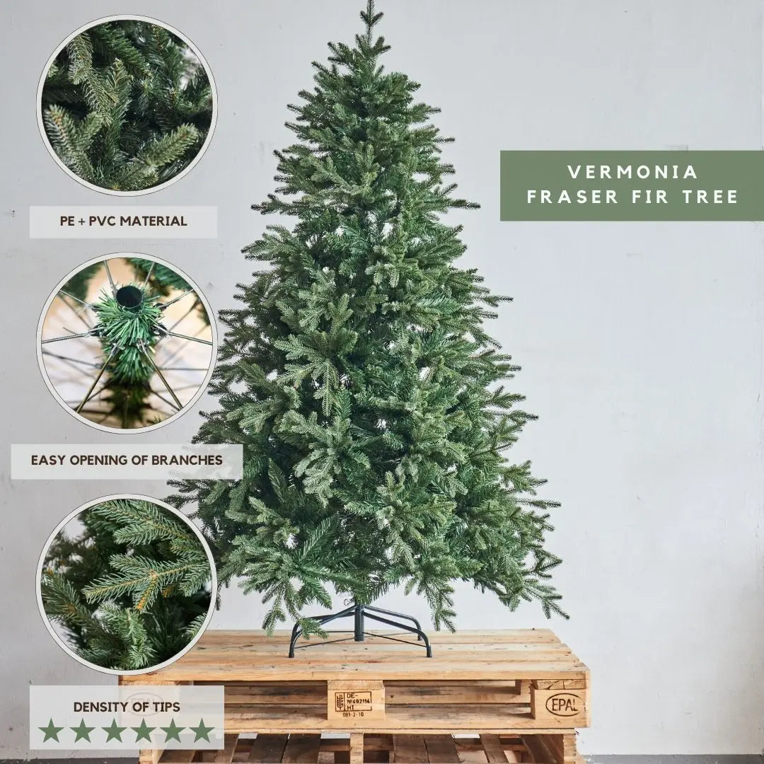Vermonia Fraser Fir Faux Christmas Tree-Speckled Space