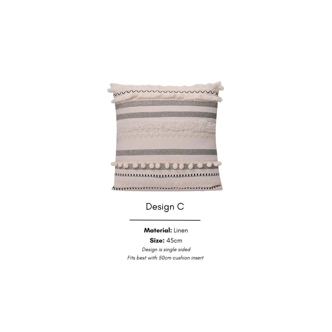 Denise Linen Cushion Cover-Speckled Space