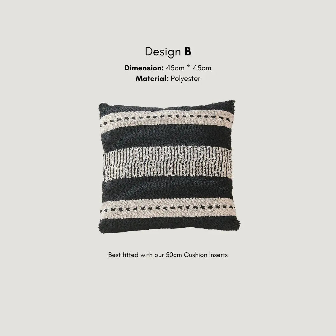 Heekle Tufted Cushion Cover-Speckled Space