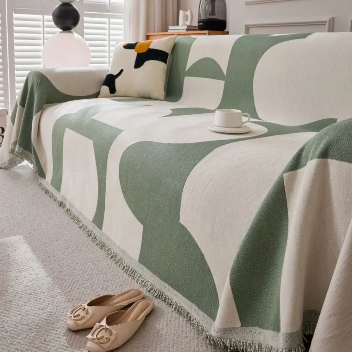 Lojern Green Sofa Throw Cover My Store