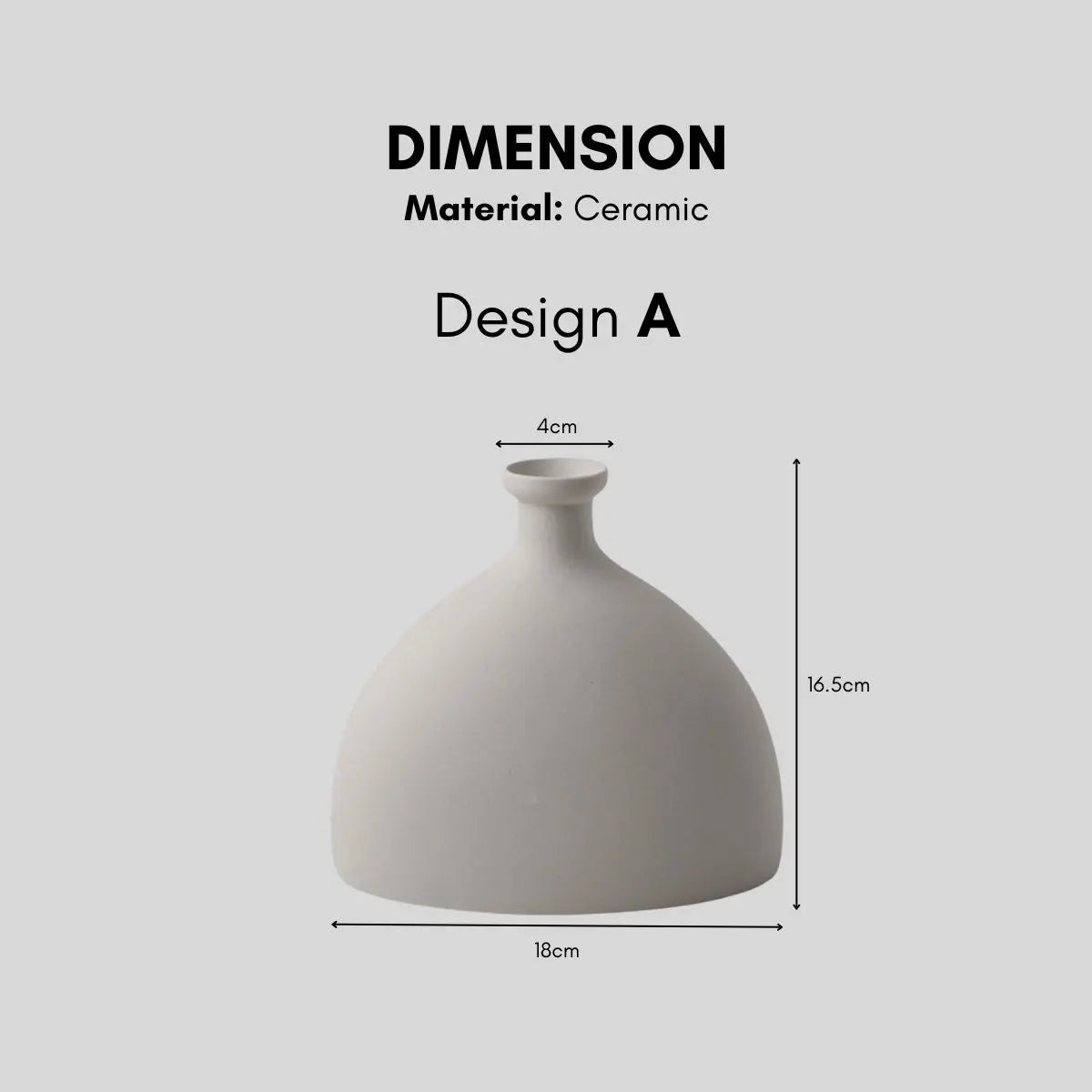 Barton Ceramic Decorative Vase-Speckled Space