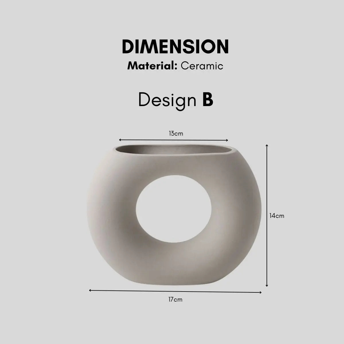 Barton Ceramic Decorative Vase-Speckled Space