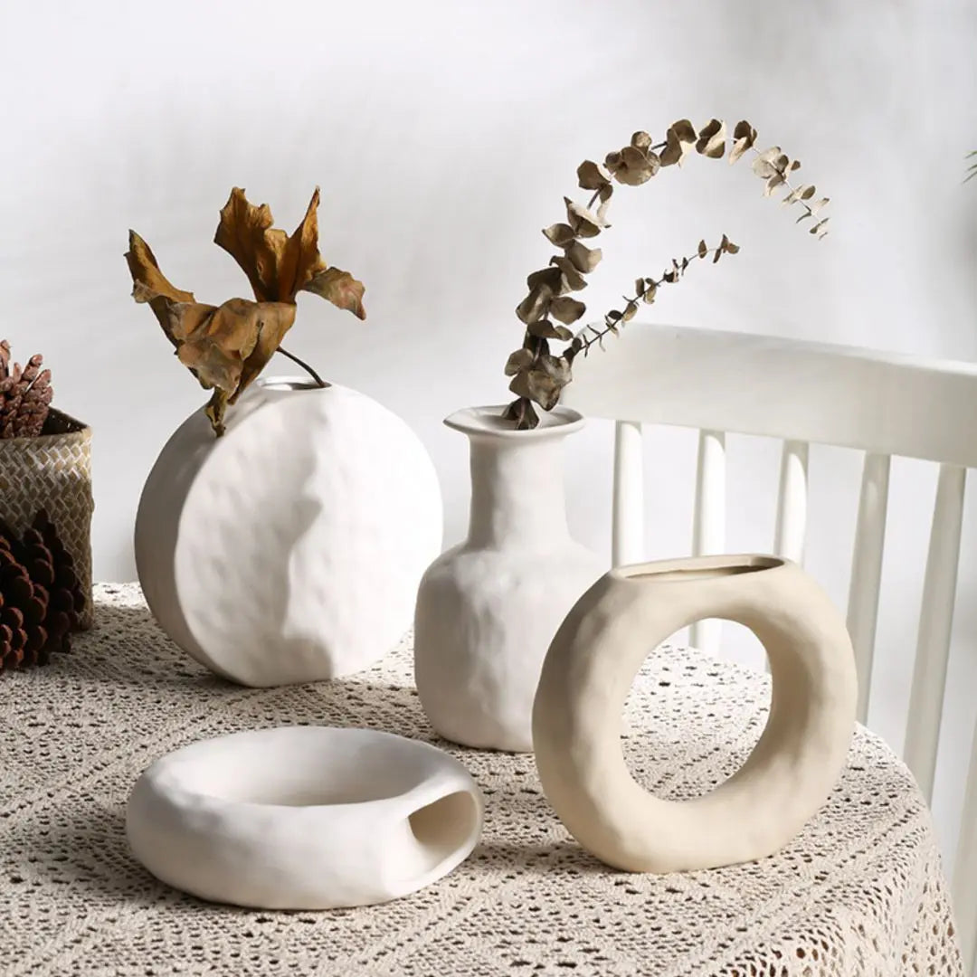 Rvan Ceramic Vase-Speckled Space