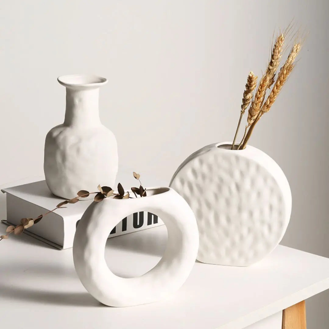 Rvan Ceramic Vase-Speckled Space