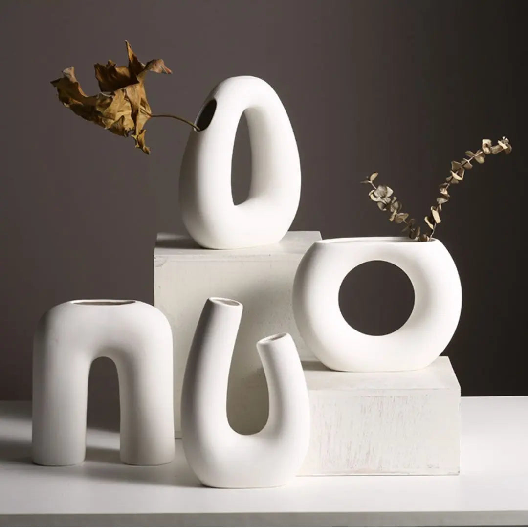 Rvan Ceramic Vase-Speckled Space
