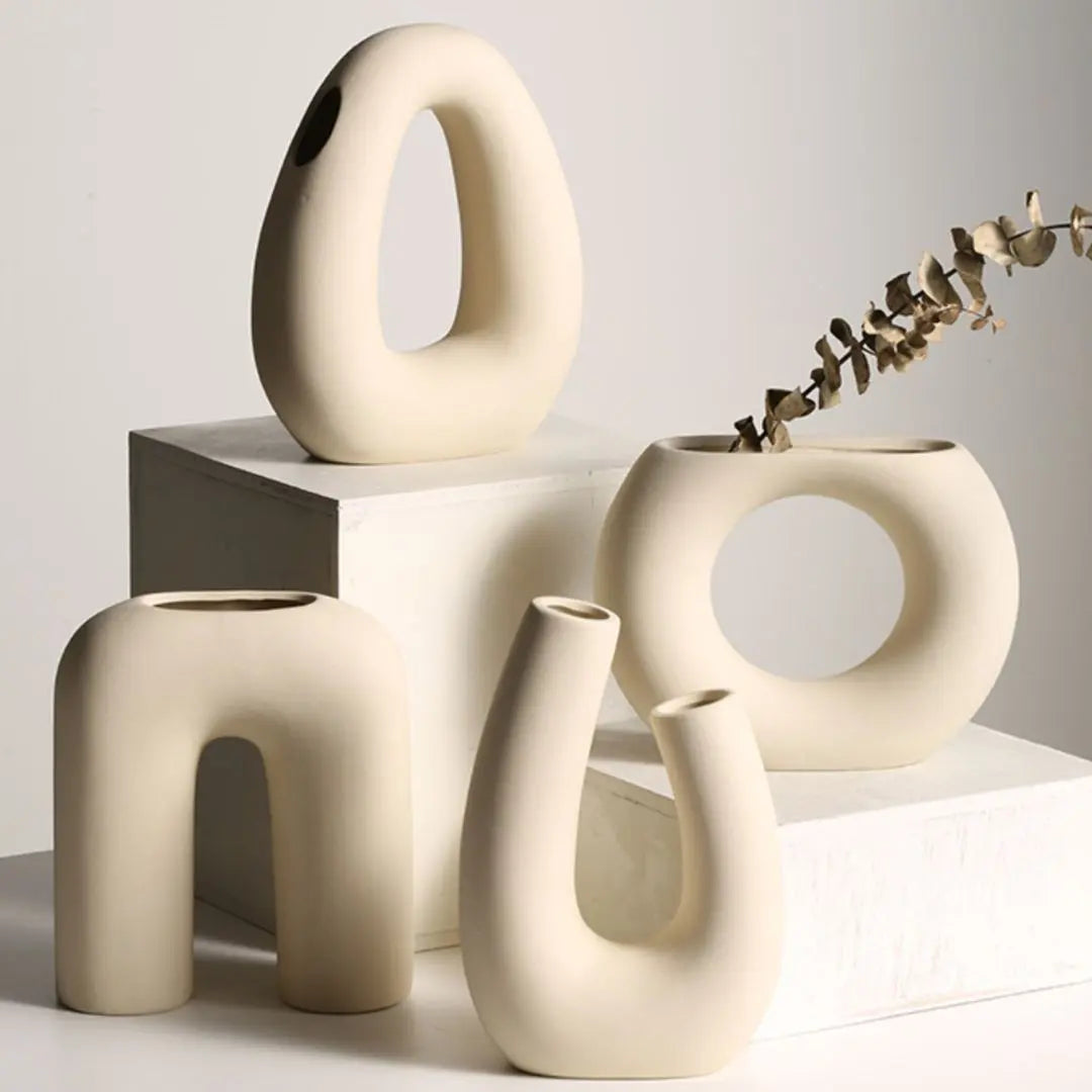 Rvan Ceramic Vase-Speckled Space