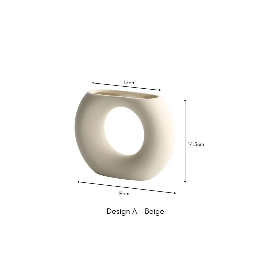 Rvan Ceramic Vase-Speckled Space