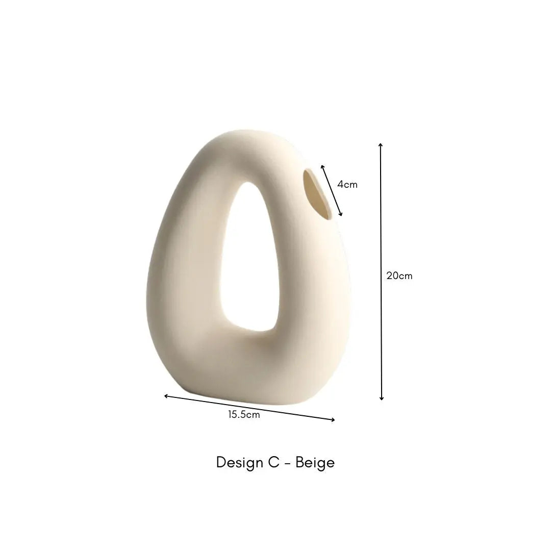 Rvan Ceramic Vase-Speckled Space