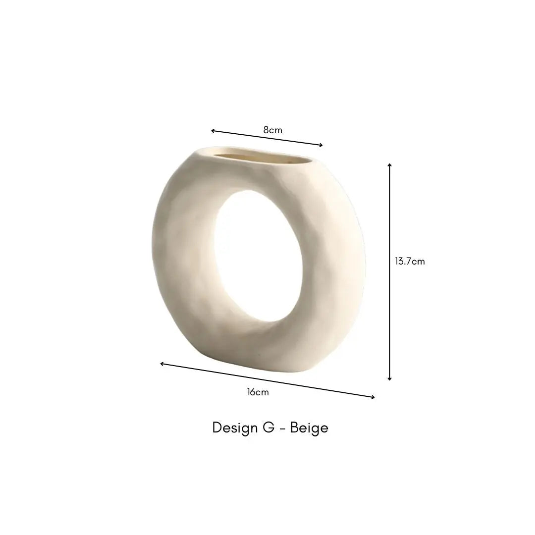 Rvan Ceramic Vase-Speckled Space