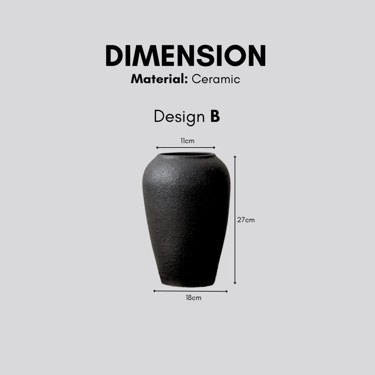 Jord Ceramic Decorative Vase-Speckled Space