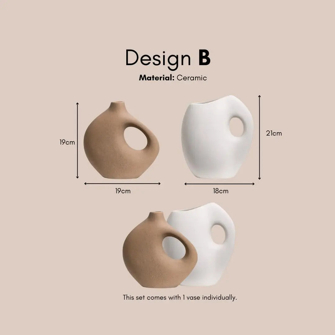 Rolino Ceramic Decorative Vase-Speckled Space