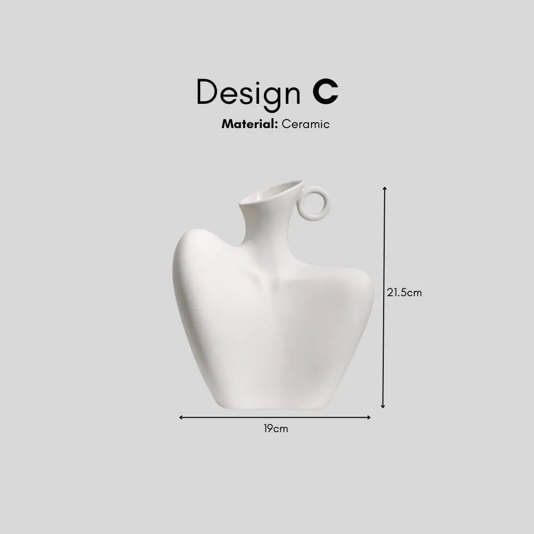 Rolino Ceramic Decorative Vase-Speckled Space