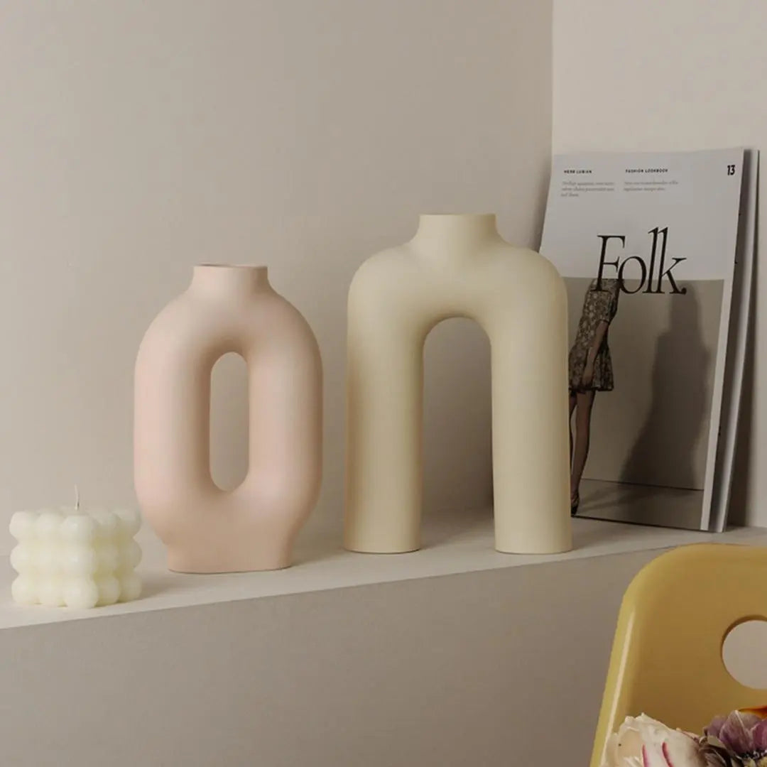 Slovine Ceramic Decorative Vase-Speckled Space