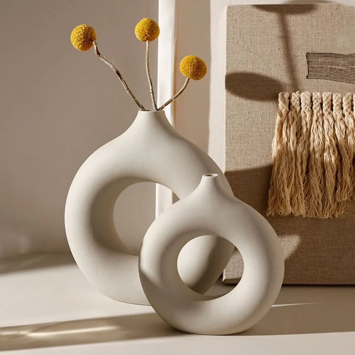 Vancel Ceramic Vase-Speckled Space