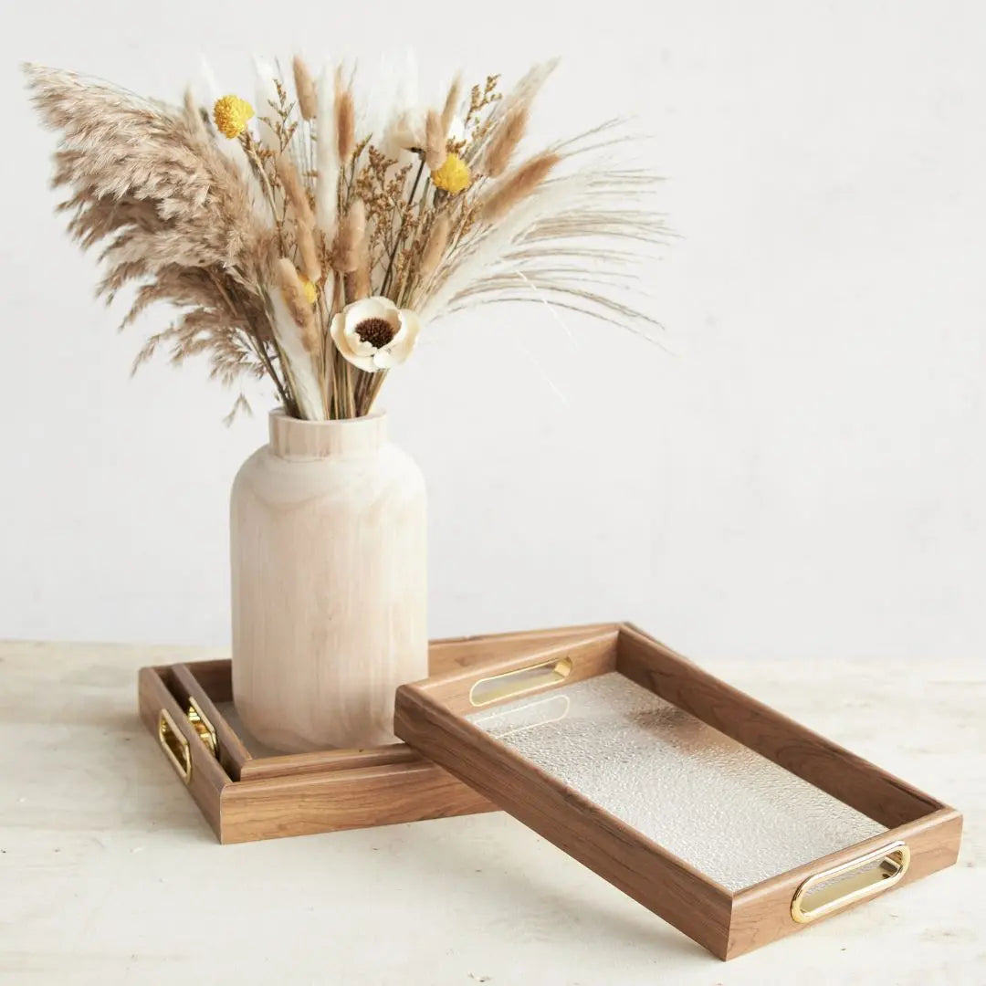 Chamelon Acrylic Decorative Serving Tray-Speckled Space