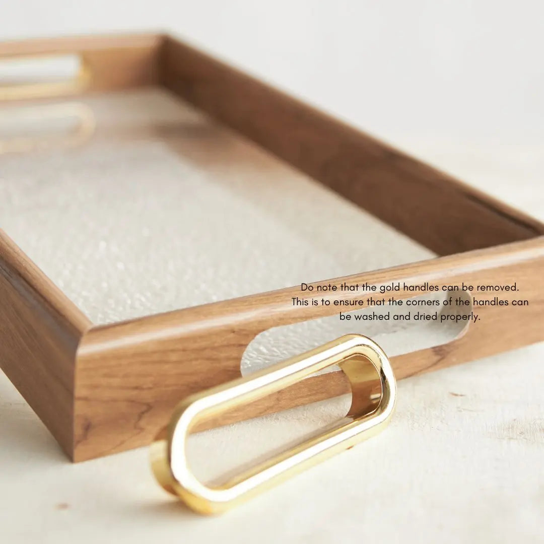 Chamelon Acrylic Decorative Serving Tray-Speckled Space