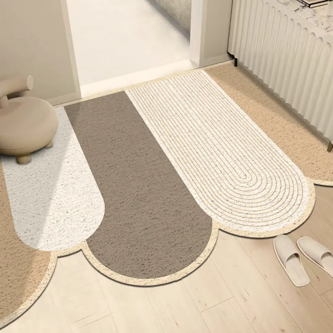 Norelie Nordic PVC Coil Door Mat Design 2-Speckled Space