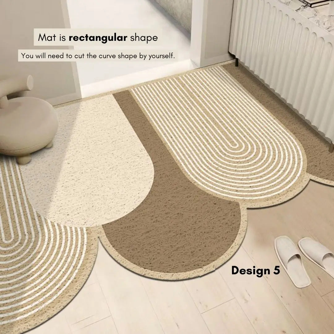 Norelie Nordic PVC Coil Door Mat Design 5-Speckled Space