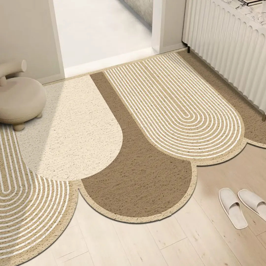 Norelie Nordic PVC Coil Door Mat Design 5-Speckled Space