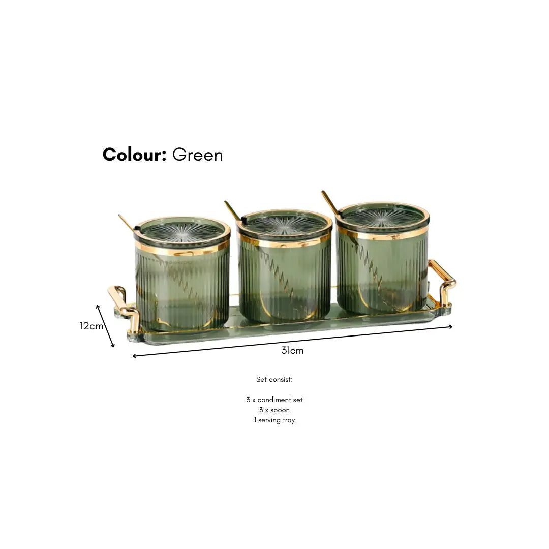 Perrin Condiment Set-Speckled Space