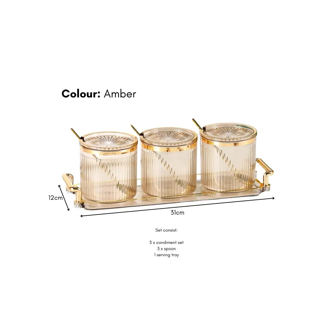 Perrin Condiment Set-Speckled Space