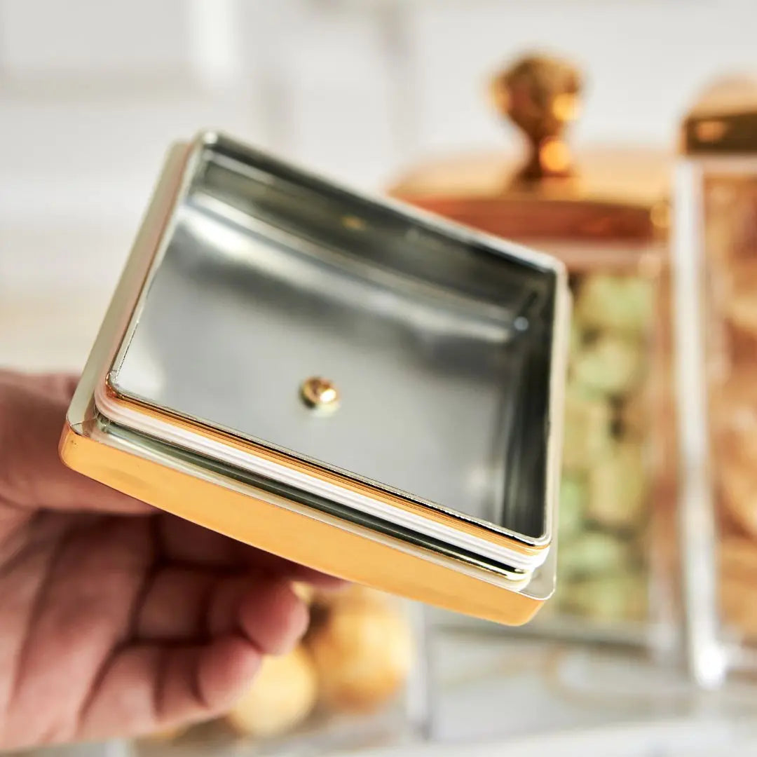Agatha Acrylic Canister-Speckled Space