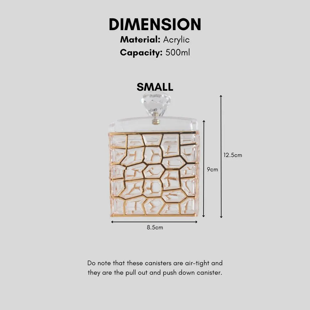 Dolce Acrylic Canister-Speckled Space
