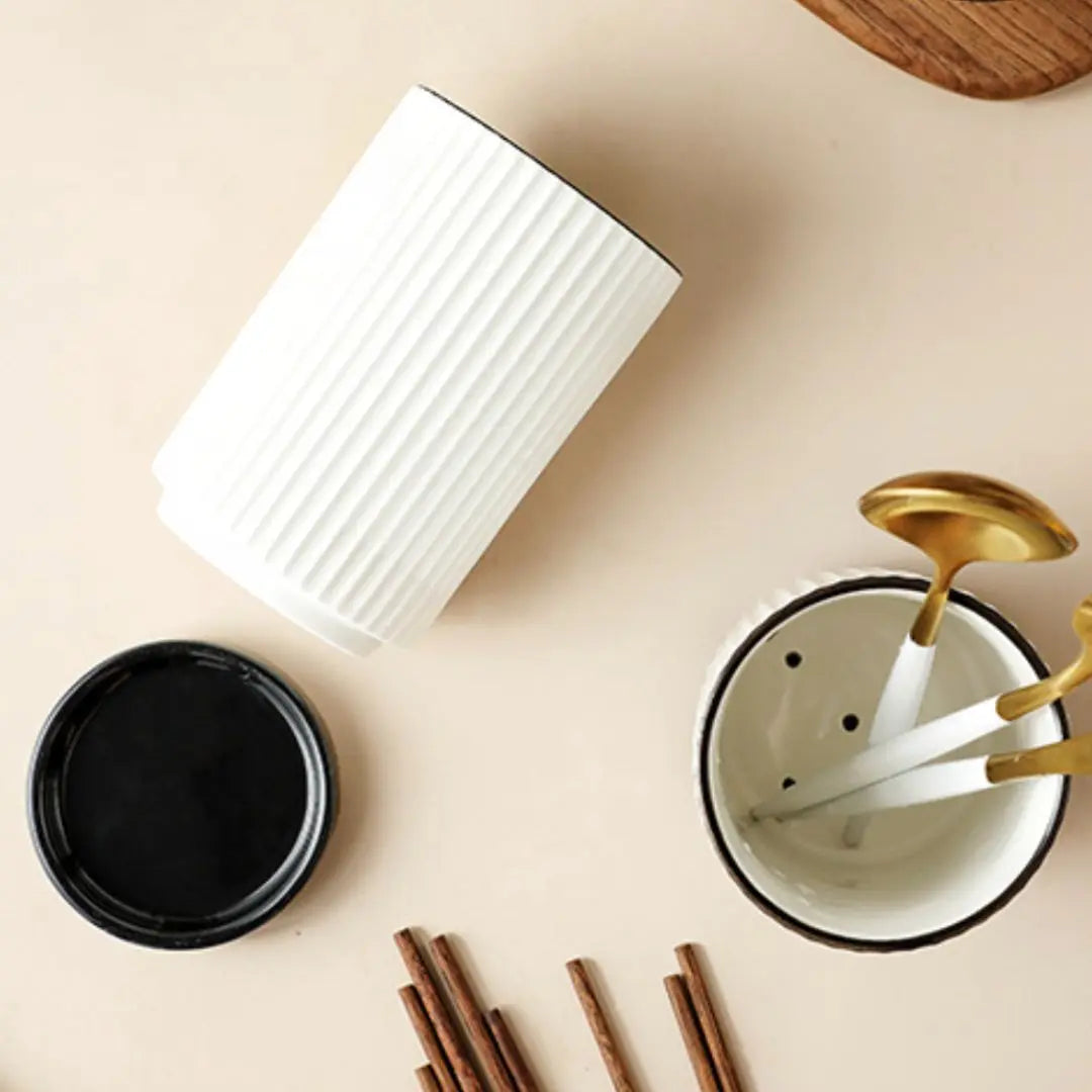 Reui Ceramic Cultery Holder-Speckled Space