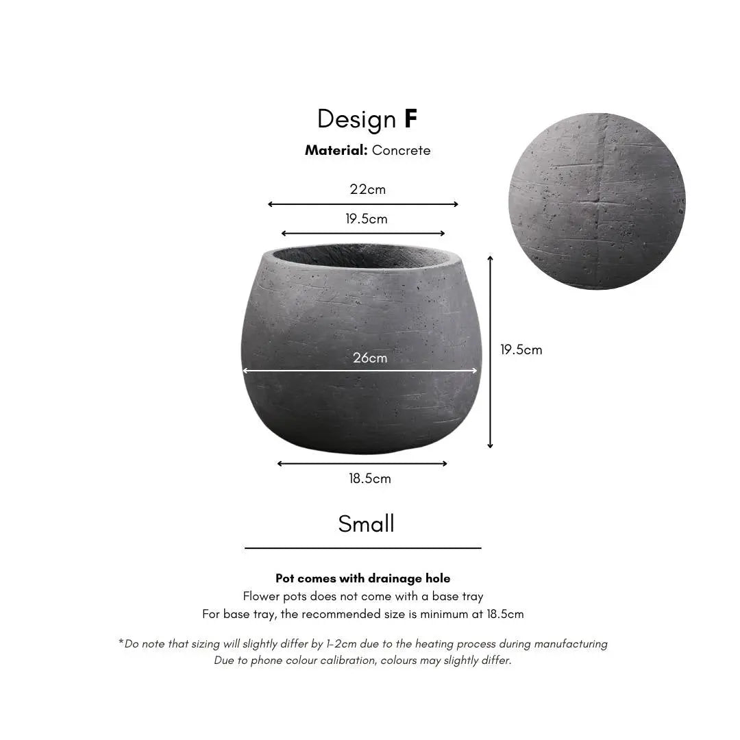 Pylota Concrete Flower Pot-Speckled Space