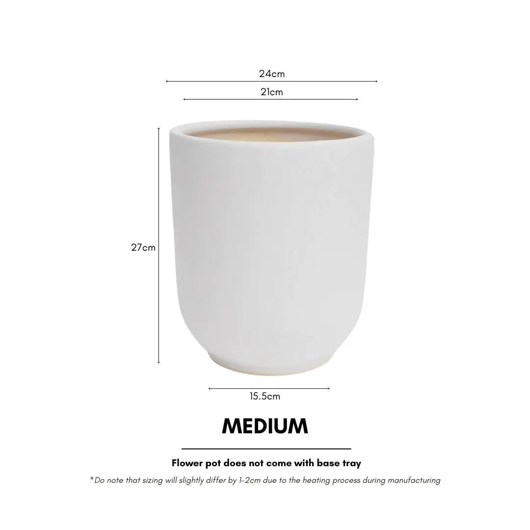 Modern Ceramic Plain Coloured Flower Pot-Speckled Space