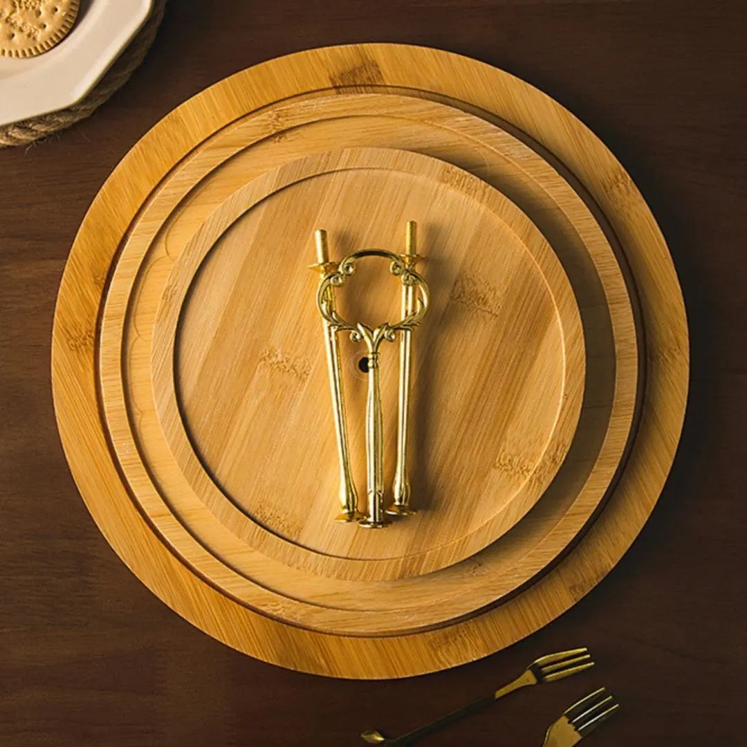 Westley Wooden Dessert Tray-Speckled Space