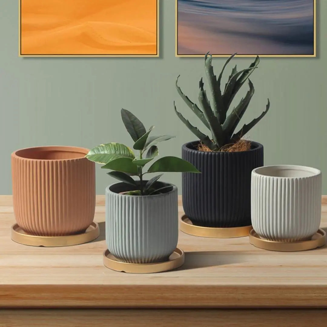 Corelly Ceramic Flower Pot-Speckled Space