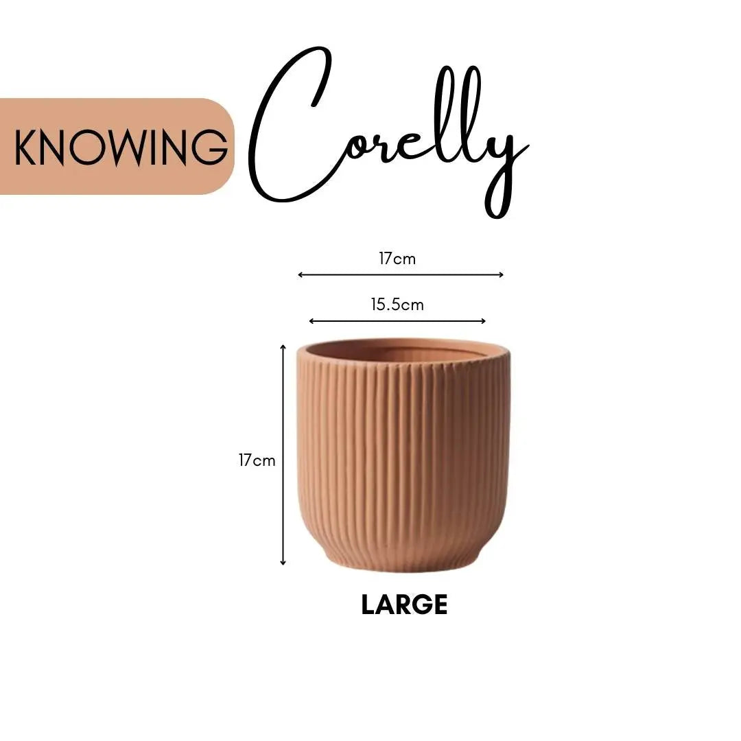 Corelly Ceramic Flower Pot-Speckled Space