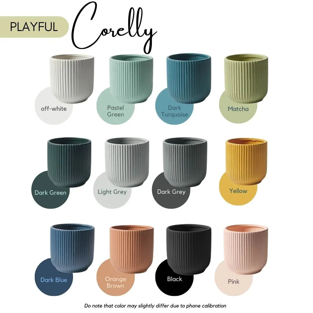 Corelly Ceramic Flower Pot-Speckled Space