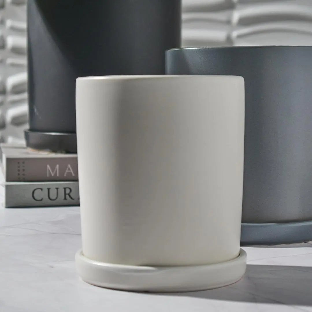 Ava Ceramic Flower Pot-Speckled Space