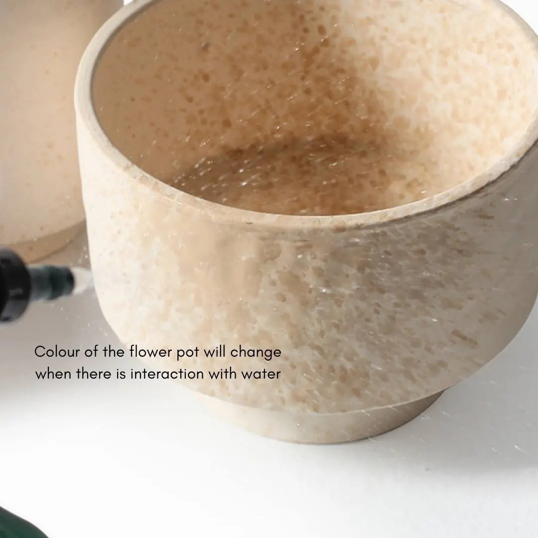 Roma Ceramic Flower Pot-Speckled Space