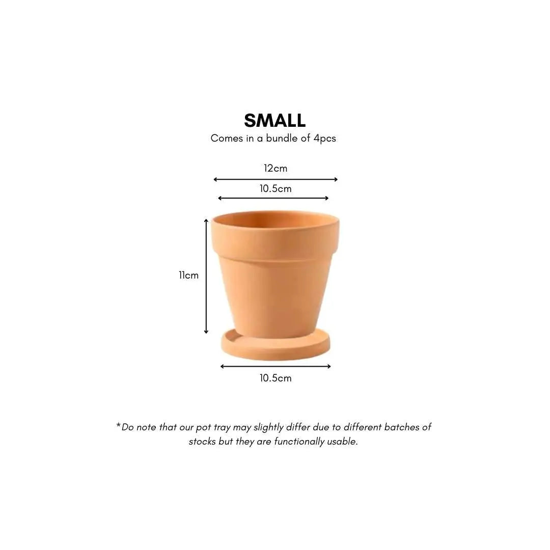 Bundle Set Terracotta Pottery Pots-Speckled Space