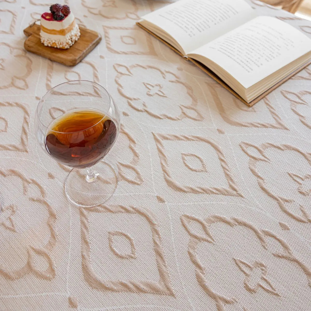 Everly Beige Table Cloth My Store