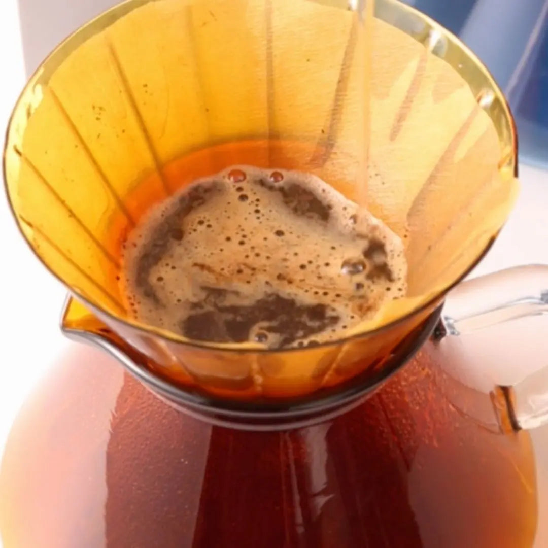 Laurel Designer Borosilicate Glass Coffee Funnel Dripper-Speckled Space