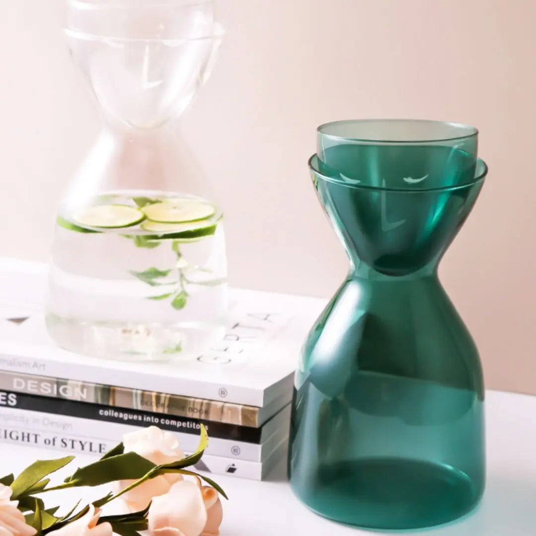 Browne Designer Borosilicate Glass Jug Set-Speckled Space