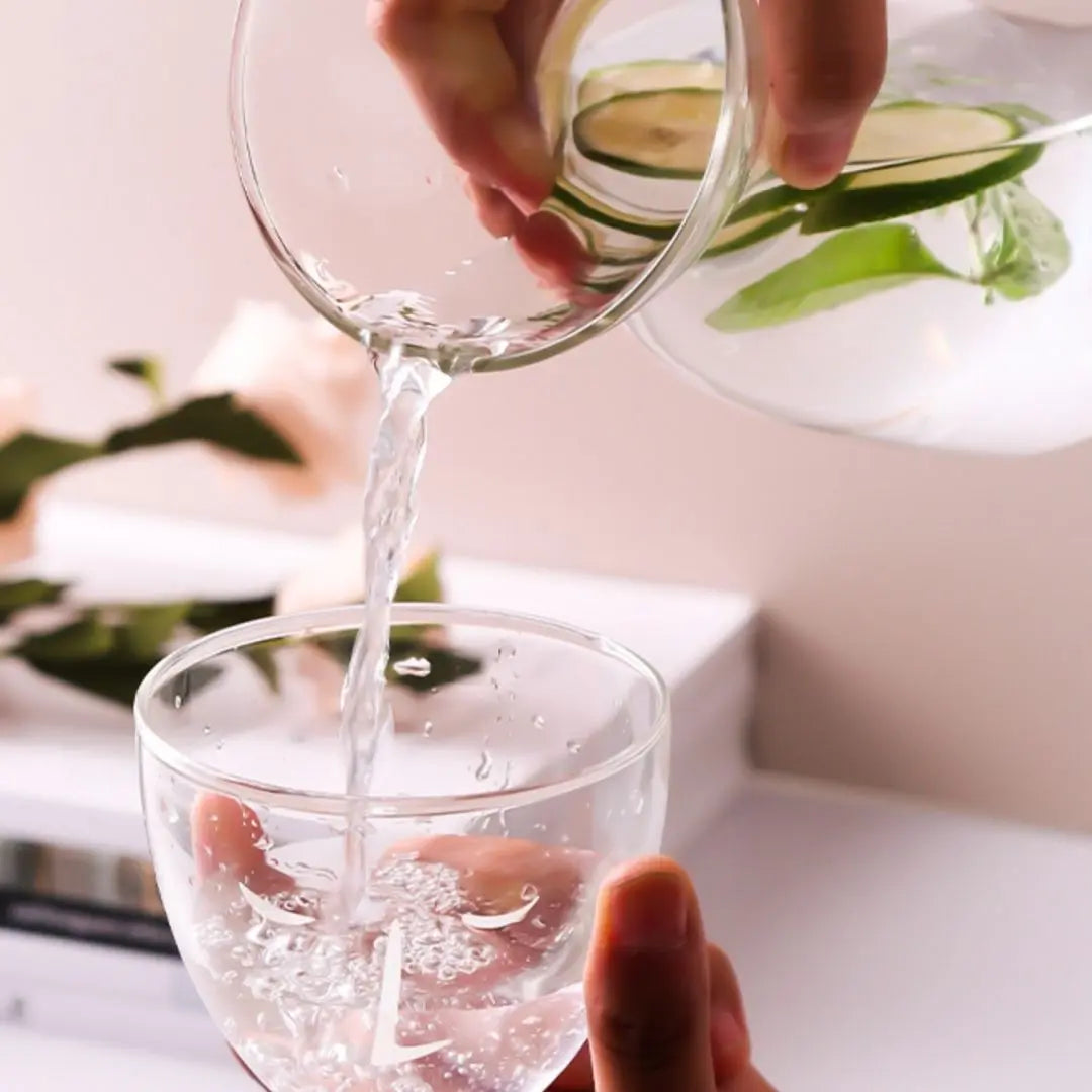 Browne Designer Borosilicate Glass Jug Set-Speckled Space