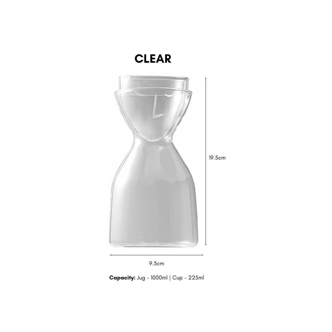 Browne Designer Borosilicate Glass Jug Set-Speckled Space