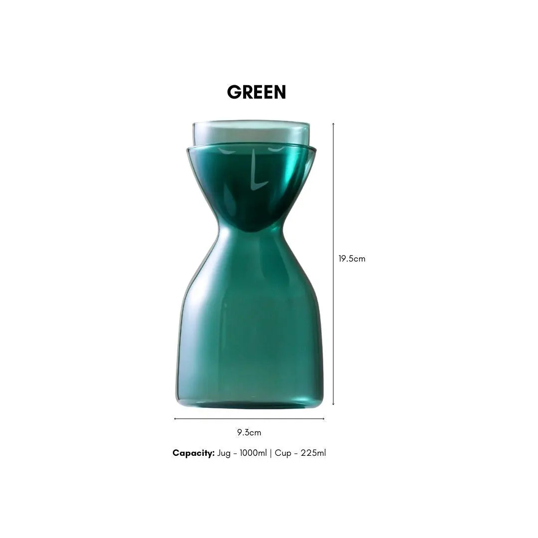 Browne Designer Borosilicate Glass Jug Set-Speckled Space